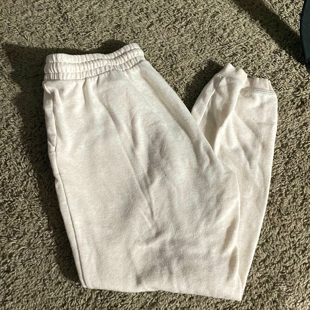 Light pink/ White Old Navy Sweatpants